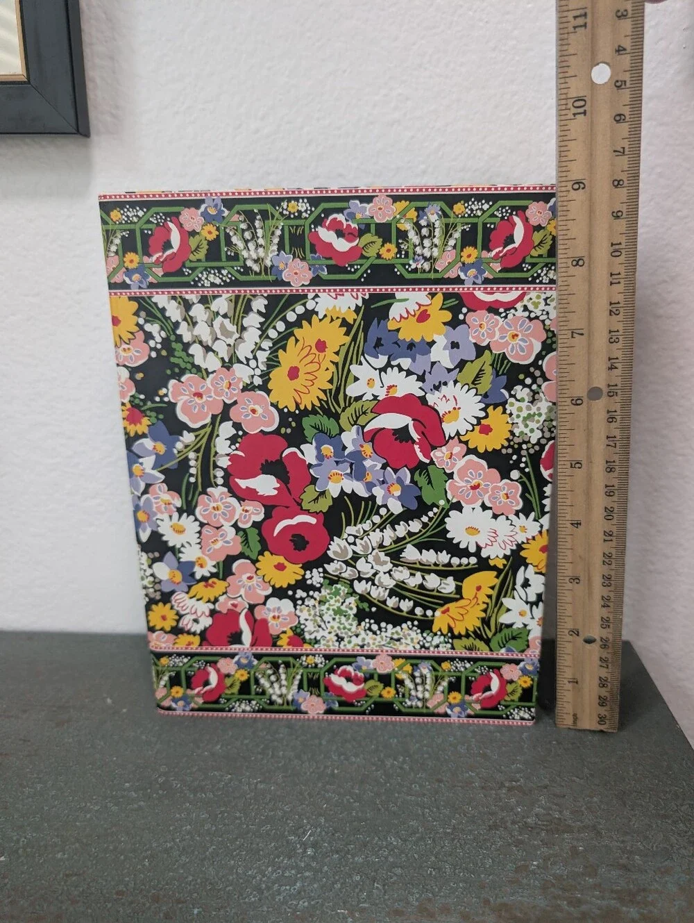 Vera Bradley Poppy Fields Small 3 Ring Binder w/ Note Paper and Interior Pockets